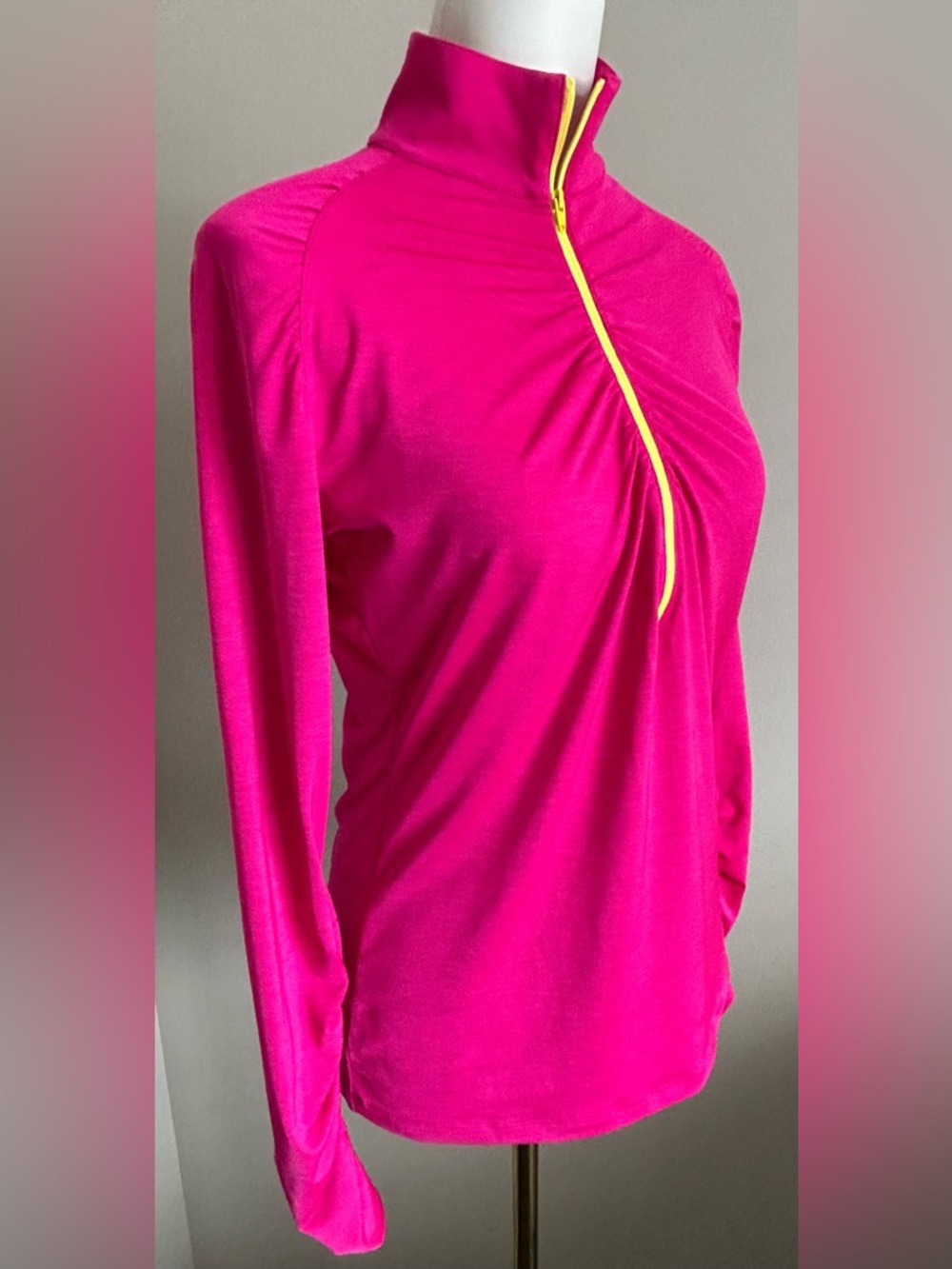 NWOT- Lija Sport Half-Zip Top.  Made in Canada. - Picture 5 of 10